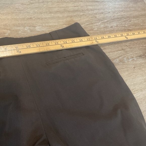 AB Studio - Townsend - Flat Front Wide Leg Dress Pants - Brown - Ladies Size 8 - Picture 8 of 13